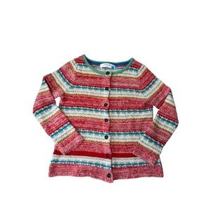 Anthropologie Sparrow Cardigan Sweater Striped Merino Wool Blend Multicolor S